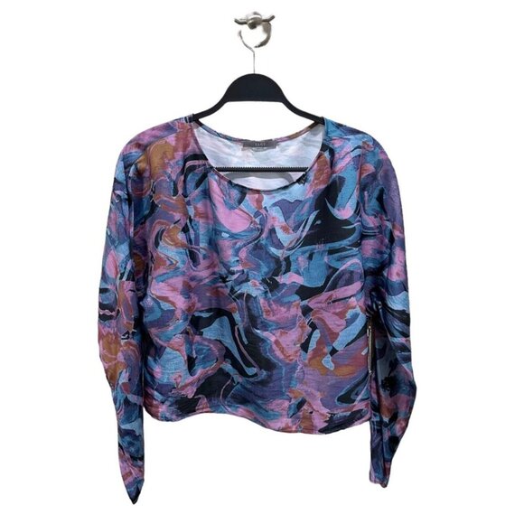 Tart Collections‎ Womens Size L Marbled Painting Ditza Top Blouse NWT - Picture 3 of 9